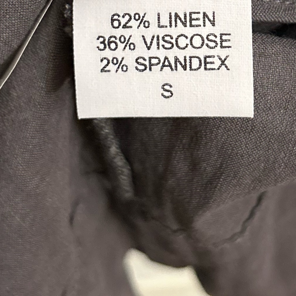 Eileen Fisher Grey Taupe Tie Waist Zip Button Knee Length Pencil Skirt Small - Picture 8 of 9